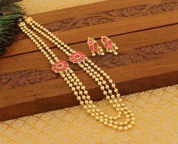 Designer kempu layer necklace 2