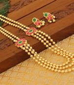 Designer kempu layer necklace