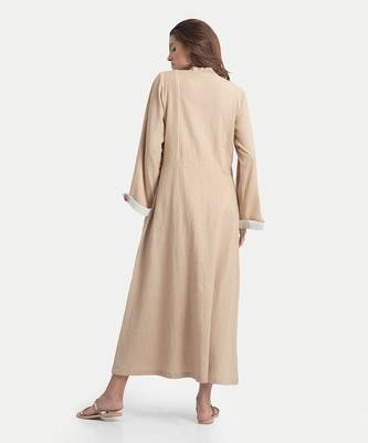 Beige celine classic a line dress 3