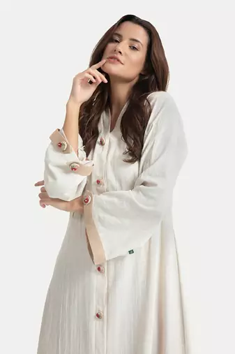 White sand celine classic a line dress