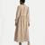 Beige chloe rosette cuff dress