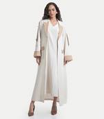 White sand & beige elle jacket set