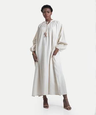 White sand esmee baggy maxi dress 1