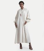 White sand esmee baggy maxi dress