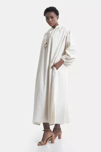White sand esmee baggy maxi dress