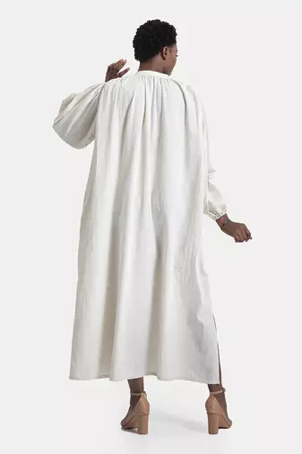 White sand esmee baggy maxi dress