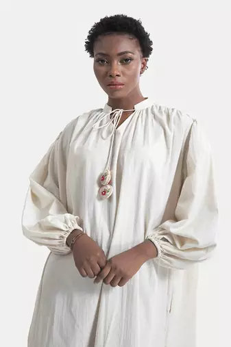 White sand esmee baggy maxi dress