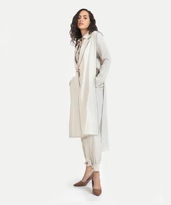 White sand liana seamless long jacket set 2