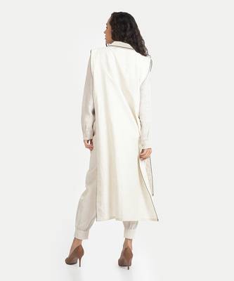 White sand liana seamless long jacket set 3