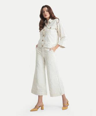 White sand louise rosette buttoned co ord 2