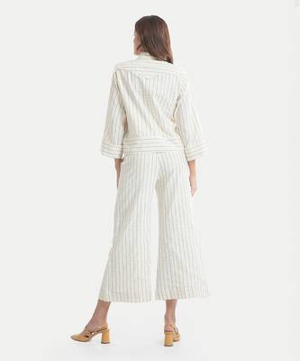 White sand louise rosette buttoned co ord 3