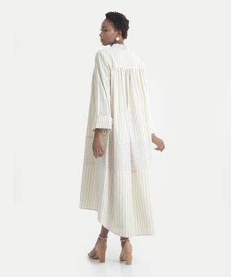 White sand clair fleur yoke dress 3