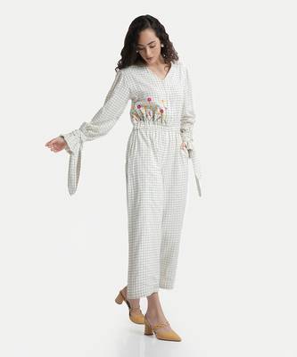 White sand camile wide legged jumpsuit 2