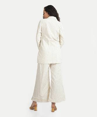White sand odette wrap waist jacket set 3