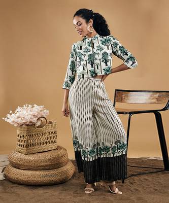 White palm bay printed co ord set 1