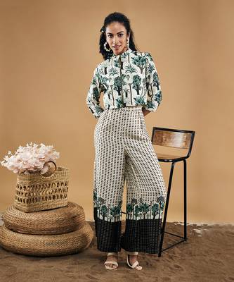 White palm bay printed co ord set 2