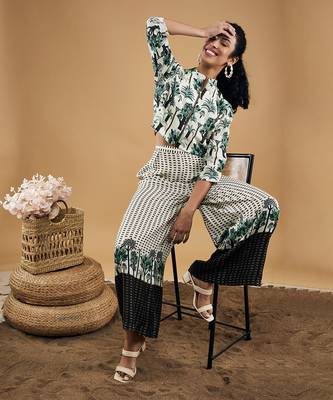 White palm bay printed co ord set 3
