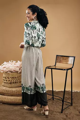 White palm bay printed co ord set