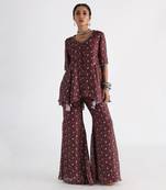 Brown printed co-ord set