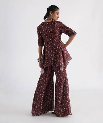 Brown printed co-ord set 4