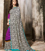 multicolor printed art_silk saree with blouse