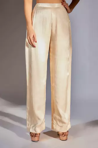 Beige ombre pant set