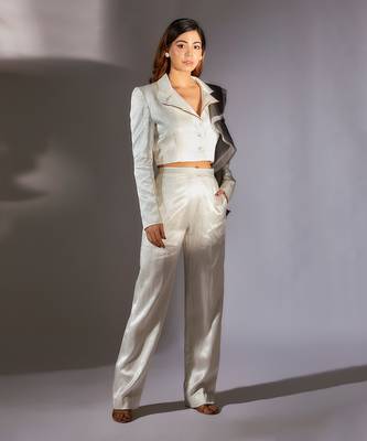 White blazer set 1