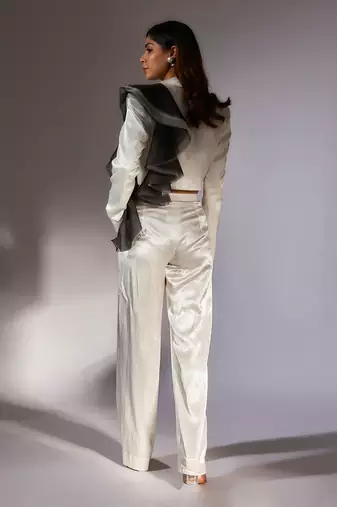 White blazer set