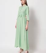 Women's Anarkali kurta in Light Green