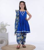 Royal blue naz cami kurta set