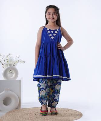Royal blue naz cami kurta set 3