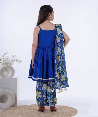 Royal blue naz cami kurta set 4