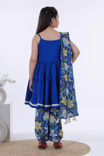 Royal blue naz cami kurta set