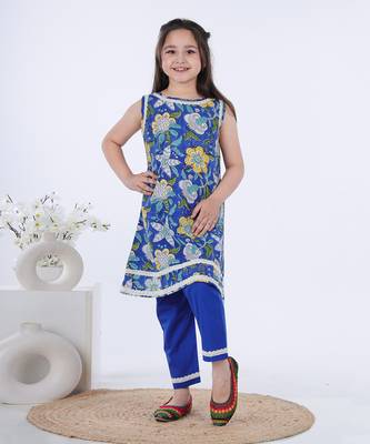 Royal blue samrina kurta set 1