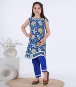Royal blue samrina kurta set