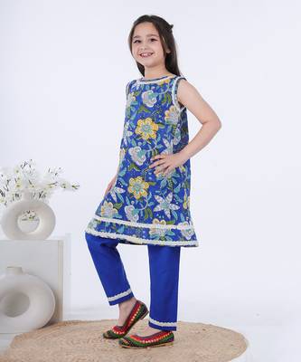 Royal blue samrina kurta set 2