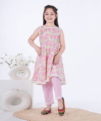 Pink fiza kurta set 1