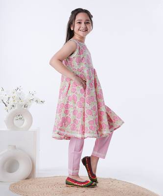 Pink fiza kurta set 2