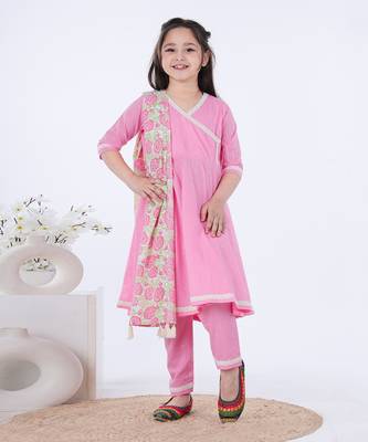 Pink gulal angrakha set 1