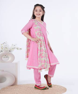 Pink gulal angrakha set 2