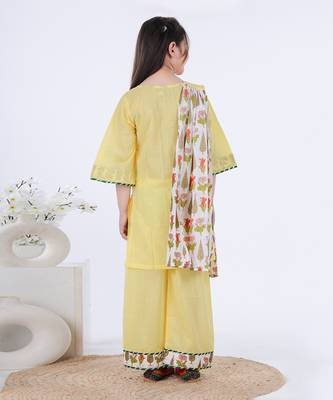 Yellow zard suit set 4