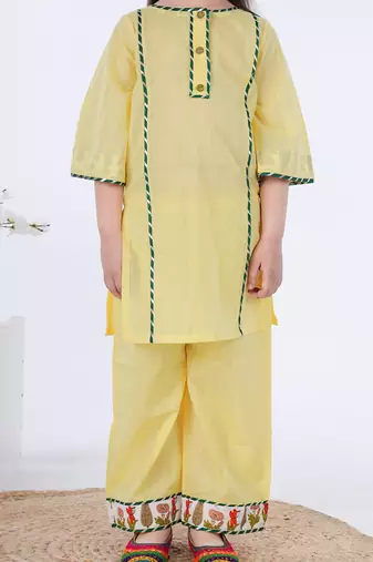 Yellow zard suit set
