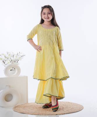 Yellow shiddat sharara set 1