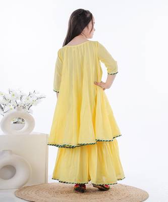 Yellow shiddat sharara set 3