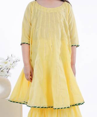 Yellow shiddat sharara set 4