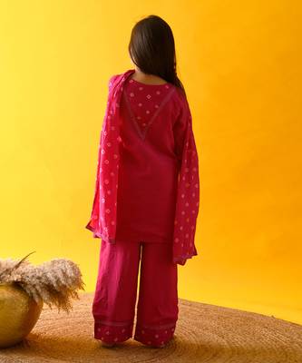 Pink yoke kurta set 4