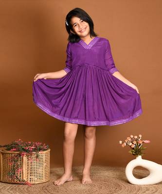 Purple lace dress 1