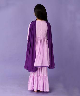 Lavender sequin kurta set 4