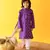 Purple bandhini kurta set
