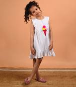 White ice cream dress